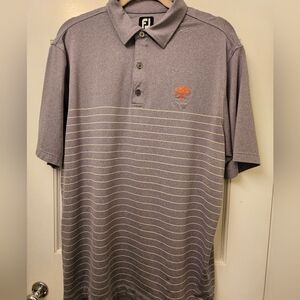 FootJoy Men's Gray Polo Shirt. Kiawah. Performance